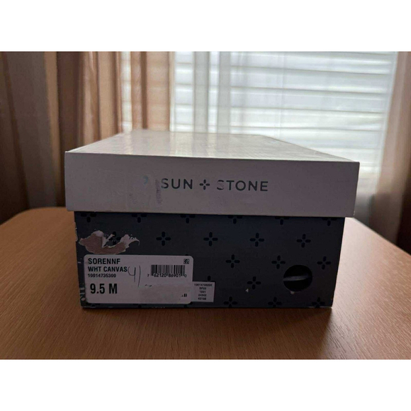 Woman White Beige Canvas Slip-On Espadrille Platform Sneakers Shoes 9.5 M - Picture 6 of 7